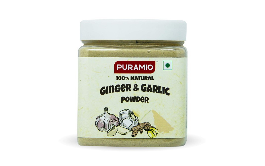 Puramio Ginger & Garlic Powder    Plastic Jar  600 grams